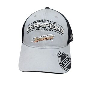 Reebok 2007 ANAHEIM DUCKS Stanley Cup Champion Adjustable Hat Cap Hockey NHL NWT